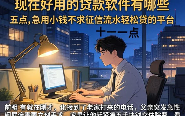 现在好用的贷款软件有哪些，枚举五个急用小钱不求征信流水轻松贷的平台
