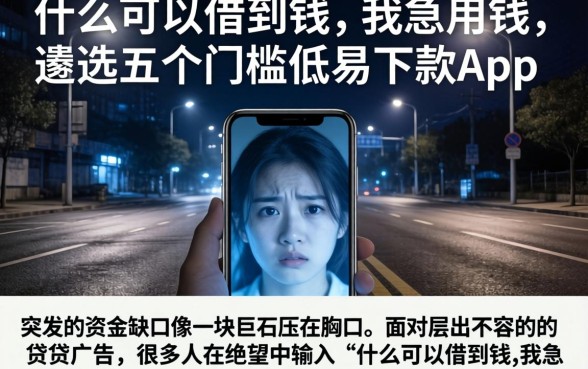 什么可以借到钱,我急用钱,遴选五个门槛低易下款app