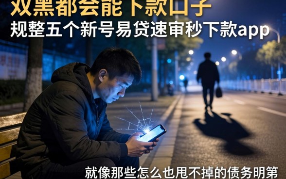 双黑都会能下款的口子，规整五个新号易贷速审秒下款app