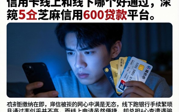 信用卡线上和线下哪个好通过,规整5个芝麻信用600贷款平台