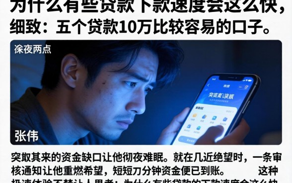 为什么有些贷款的下款速度会这么快，细致阐述五个贷款10万比较容易的口子