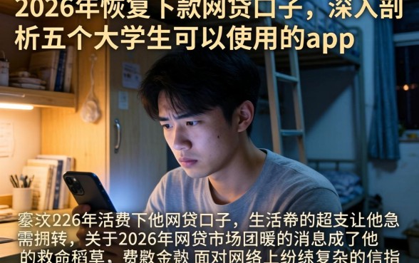 2026年恢复下款的网贷口子，深入剖析五个大学生可以使用的app