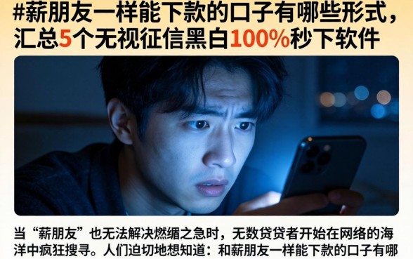 和薪朋友一样能下款的口子有哪些形式,汇总5个无视征信黑白100%秒下软件