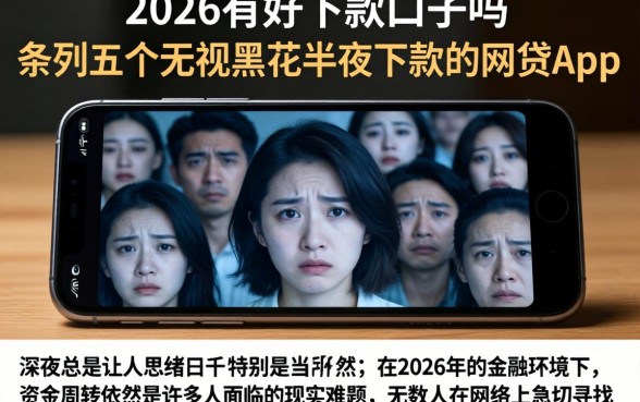 2026有好下款的口子吗，条列五个无视黑花半夜下款的网贷app