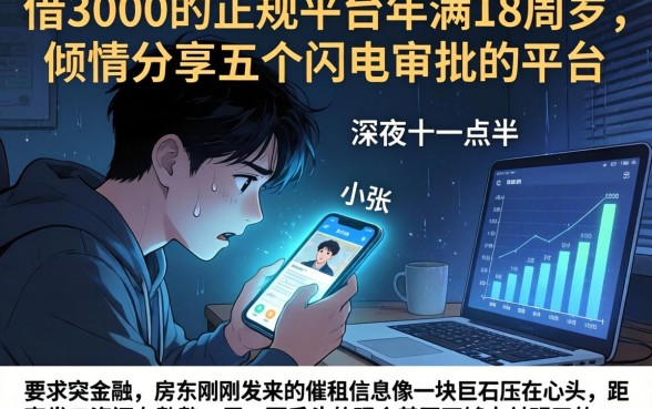 借3000的正规平台年满18周岁，倾情分享五个闪电审批的平台