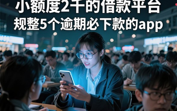 小额度2千的借款平台,规整5个逾期必下款的app