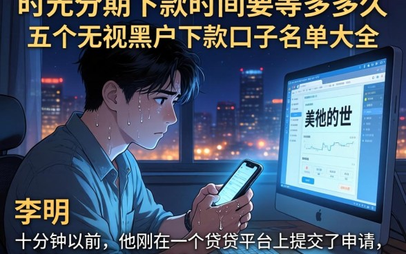 时光分期下款时间要等多久，概括五个无视黑户下款口子名单大全