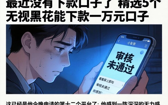 最近没有下款的口子了,精选5个无视黑花能下款一万元口子