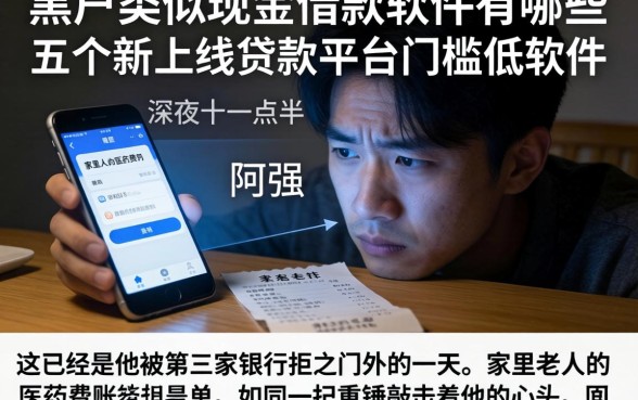 黑户类似现金借款的软件有哪些，条列五个新上线贷款平台门槛低软件
