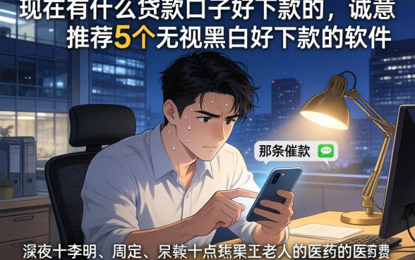 现在有什么贷款口子好下款的，诚意推荐5个无视黑白好下款的软件