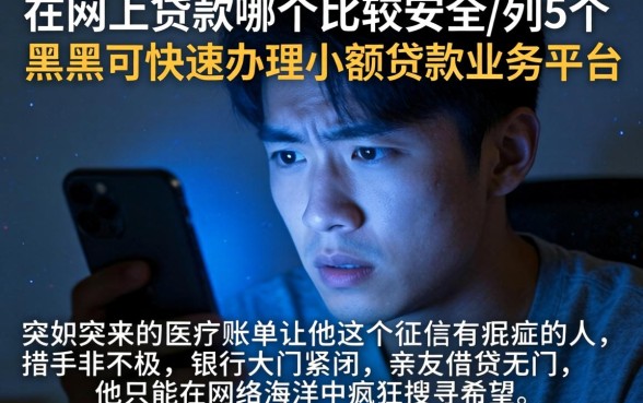 在网上贷款哪个比较安全，胪列5个黑户可快速办理小额贷款业务的平台