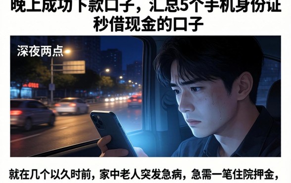 晚上成功下款的口子,汇总5个手机身份证秒借现金的口子