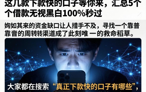 这几款下款快的口子等你来,汇总5个借款无视黑白100%秒过