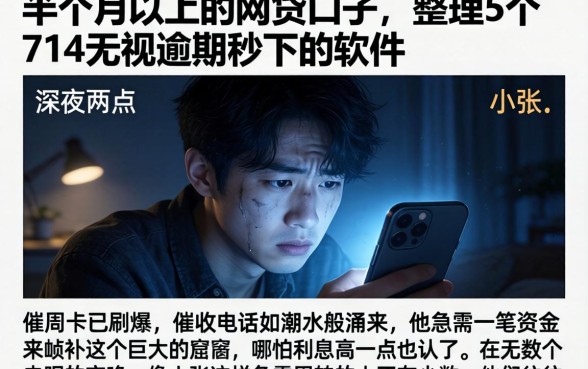 半个月以上的网贷口子，整理5个714无视逾期秒下的软件