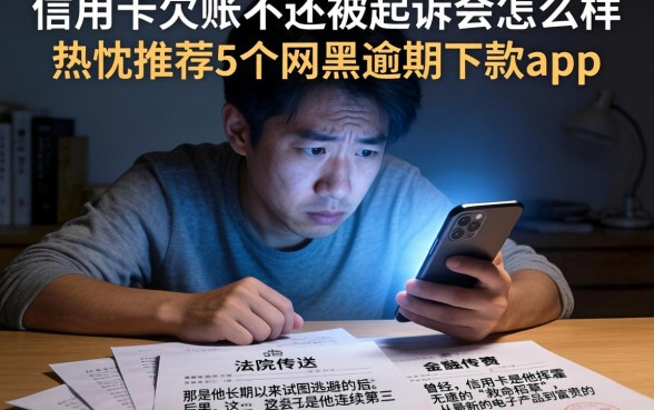 信用卡欠账不还被起诉会怎么样，热忱推荐5个网黑逾期下款app