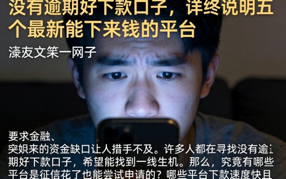 没有逾期好下款口子，详尽说明五个最新能下来钱的平台