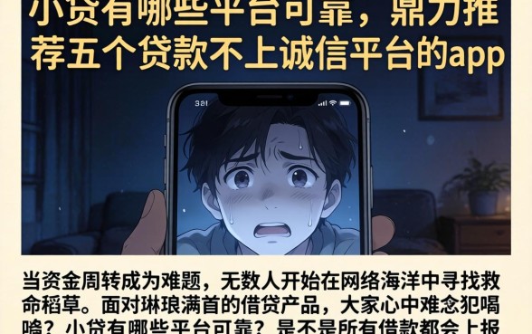 小贷有哪些平台可靠，鼎力推荐五个贷款不上诚信平台的app