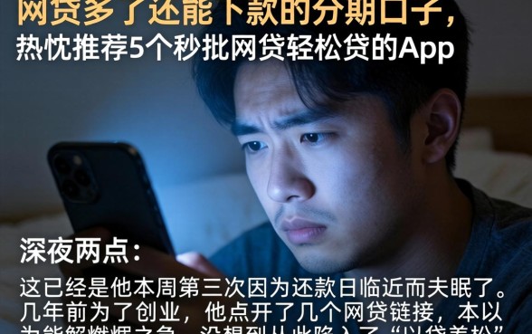 网贷多了还能下款的分期口子，热忱推荐5个秒批网贷轻松贷的app