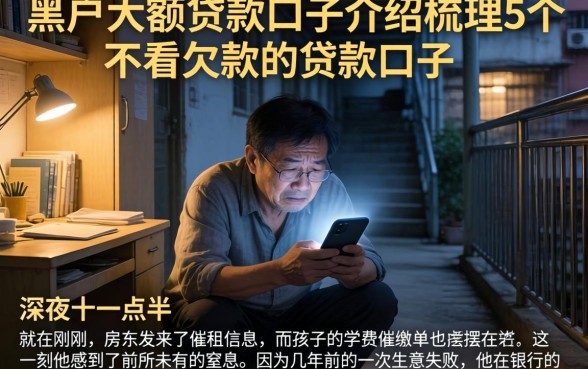 黑户大额贷款口子介绍,梳理5个不看欠款的贷款口子