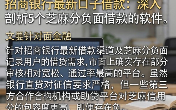 招商银行最新口子借款，深入剖析5个芝麻分负面借款的软件