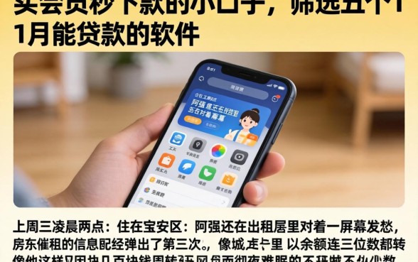 买会员秒下款的小口子,筛选五个11月能贷款的软件
