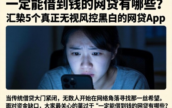 一定能借到钱的网贷有哪些，汇整5个真正无视风控黑白的网贷app