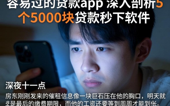 容易过的贷款app，深入剖析5个5000块贷款秒下软件