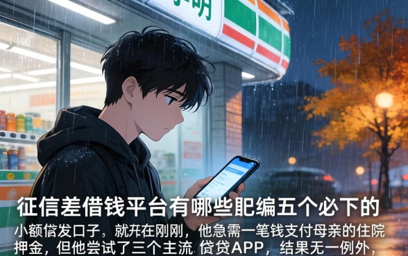 征信差借钱平台有哪些，归纳五个必下的小额贷款口子