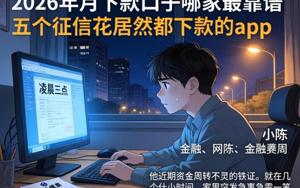 2026年月下款口子哪家最靠谱,详细阐述五个征信花居然都下款的app
