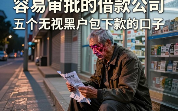 容易审批的借款公司，深入剖析五个无视黑户包下款的口子
