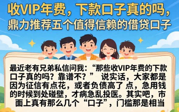 收vip年费的下款口子真的吗，鼎力推荐五个值得信赖的借贷口子