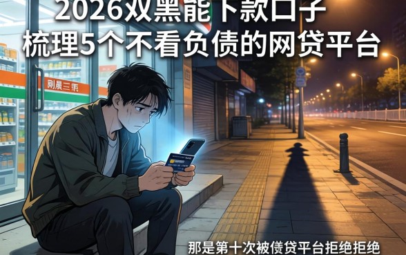 2026双黑能下款的口子，梳理5个不看负债的网贷平台