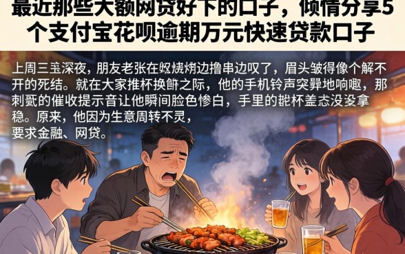 最近那些大额网贷好下的口子，倾情分享5个支付宝花呗逾期万元快速贷款口子