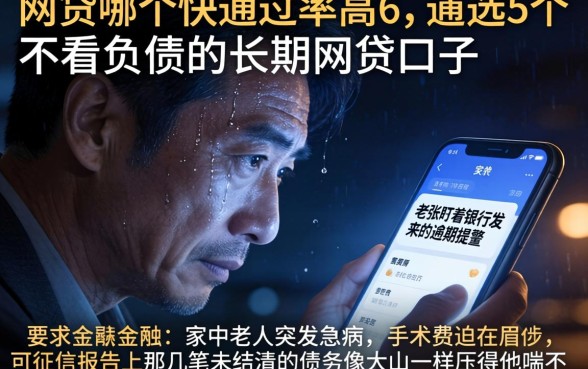 网贷哪个快通过率高6,遴选5个不看负债的长期网贷口子