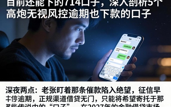目前还能下的714口子,深入剖析5个高炮无视风控逾期也下款的口子