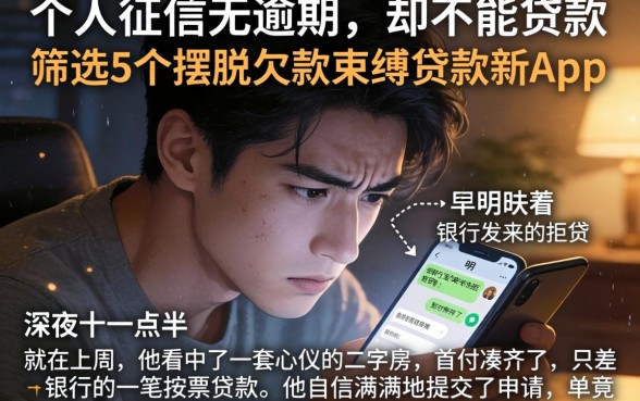 个人征信无逾期 却不能贷款，筛选5个摆脱欠款束缚贷款新app