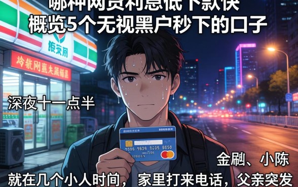 哪种网贷利息低下款快，概览5个无视黑户秒下的口子