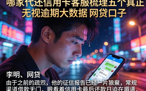 哪家代还信用卡客服，梳理五个真正无视逾期大数据的网贷口子