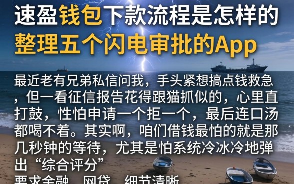 速盈钱包下款流程是怎样的，整理五个闪电审批的app