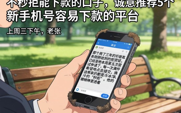 不秒拒能下款的口子，诚意推荐5个新手机号容易下款的平台