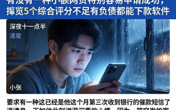 有没有一种小额网贷特别容易申请成功，概览5个综合评分不足有负债都能下款软件