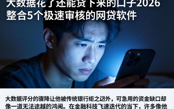 大数据花了还能贷下来的口子2026，整合5个极速审核的网贷软件