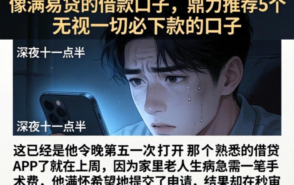 像满易贷的借款口子，鼎力推荐5个无视一切必下款的口子