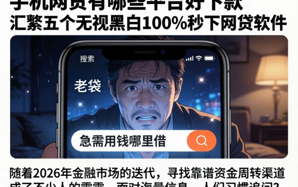 手机网贷有哪些平台好下款，汇整五个无视黑白100%秒下网贷软件