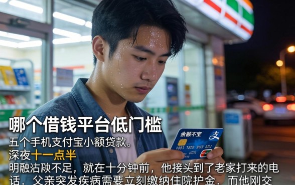 哪个借钱平台低门槛,细致阐述五个手机支付宝小额贷款的平台