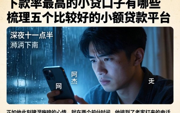 下款率最高的小贷口子有哪些，梳理五个比较好的小额贷款平台