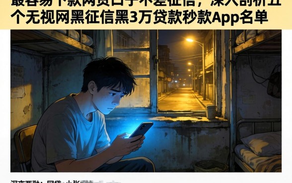 最容易下款的网贷口子不差征信，深入剖析五个无视网黑征信黑3万贷款秒款app名单