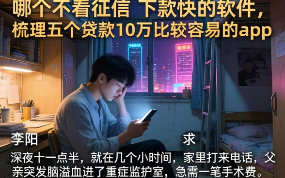 哪个不看征信 下款快的软件，梳理五个贷款10万比较容易的app