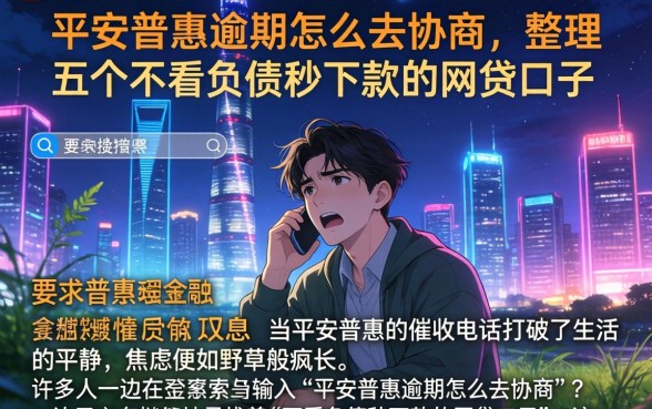 平安普惠逾期怎么去协商，整理五个不看负债秒下款的网贷口子