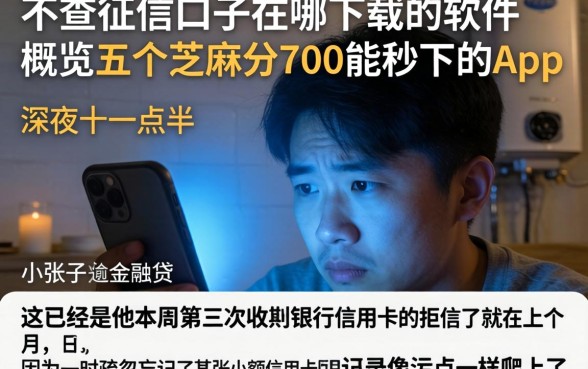 不查征信口子在哪下载的软件，概览五个芝麻分700能秒下的app
